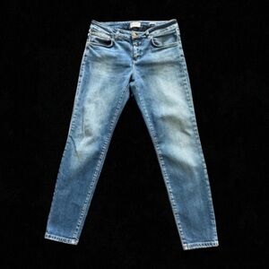 Closed Baker Skinny Jeans Size 30 Light Blue Wash Gold Hardware Italy